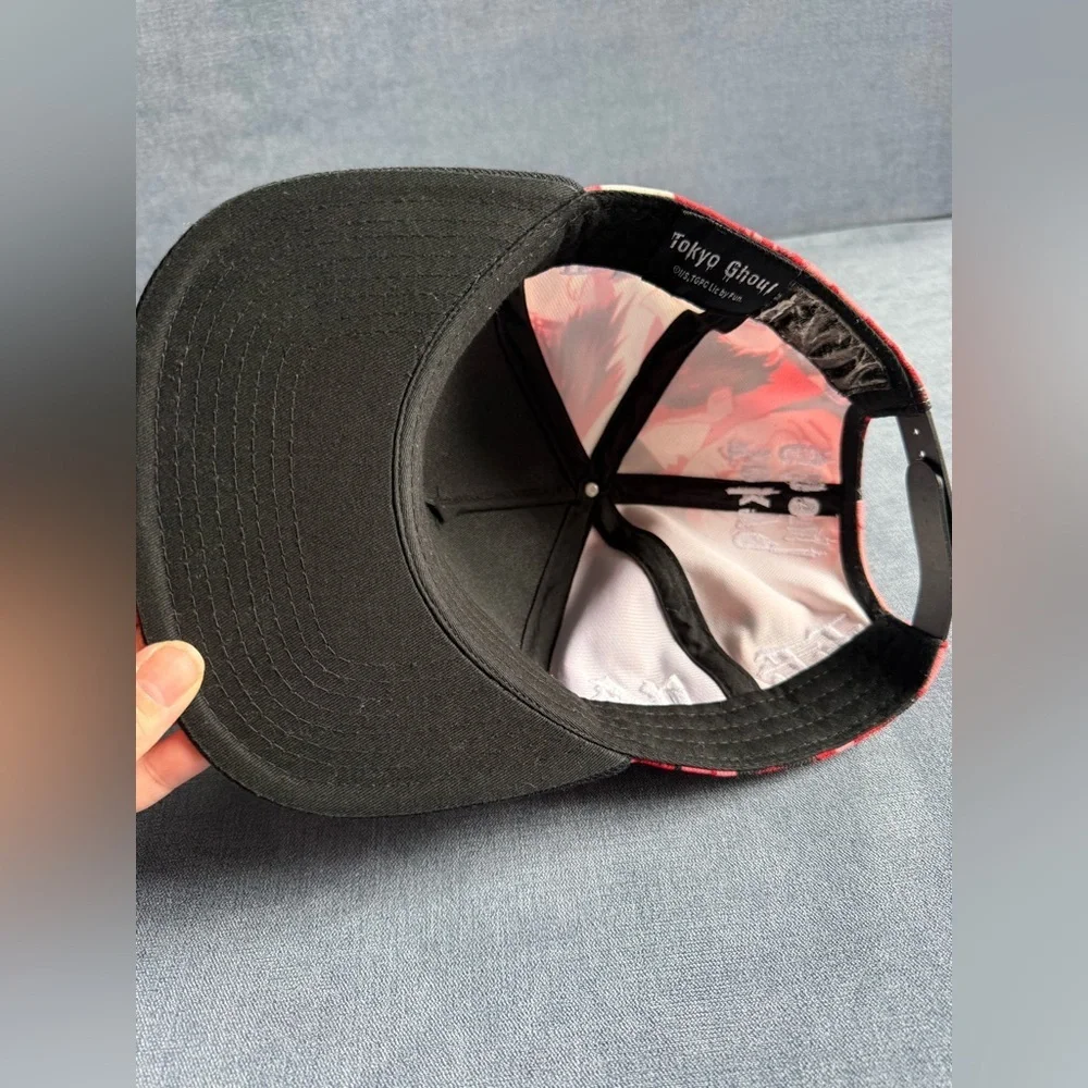 Tokyo Ghoul Ken Kaneki Sublimated Snap Back Hat Unisex One Size Adjustable Anime